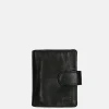 Heren Portemonnees^Bear Design Kris billfold voor pasjeshouder black