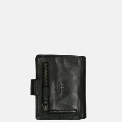Heren Portemonnees^Bear Design Kris billfold voor pasjeshouder black