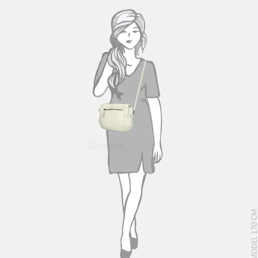 Crossbody Tassen^Bear Design Miley crossbody tas dirty white