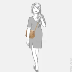 Crossbody Tassen^Bear Design Miley crossbody tas baltic beige