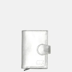 Pasjeshouders | Heren Portemonnees^Bear Design pasjeshouder zilver