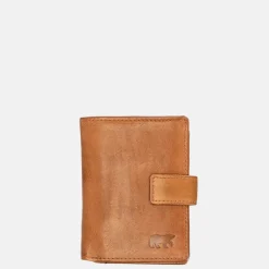 Pasjeshouders | Heren Portemonnees^Bear Design pasjeshouder cognac