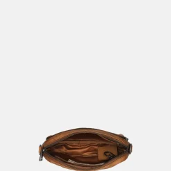 Crossbody Tassen^Bear Design Peggy crossbody tas cognac