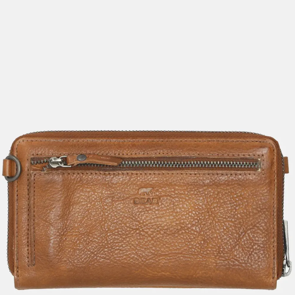 Crossbody Tassen^Bear Design portemonnee crossbody tas cognac