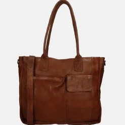 Dames Laptoptassen^Bear Design Samantha laptoptas 15 inch cognac
