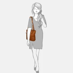 Shoppers^Bear Design Sandy shopper/rugzak cognac