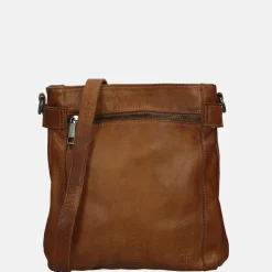 Schoudertassen^Bear Design schoudertas cognac