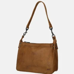 Schoudertassen^Bear Design schoudertas cognac