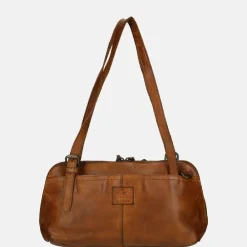 Schoudertassen^Bear Design schoudertas cognac