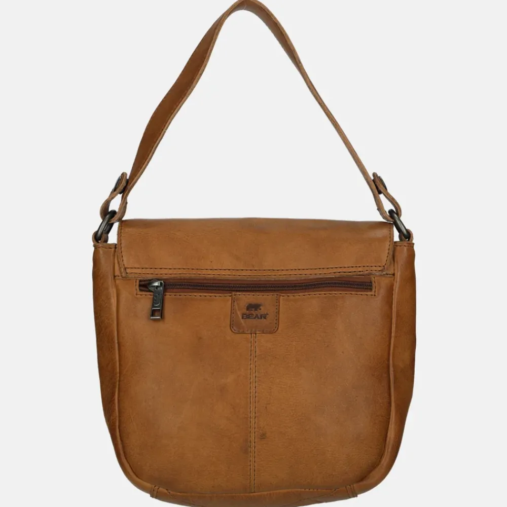 Schoudertassen^Bear Design schoudertas cognac
