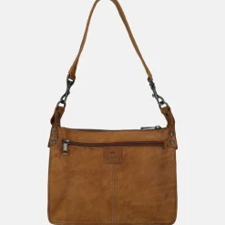 Schoudertassen^Bear Design schoudertas cognac