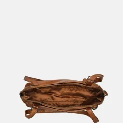Schoudertassen^Bear Design schoudertas cognac