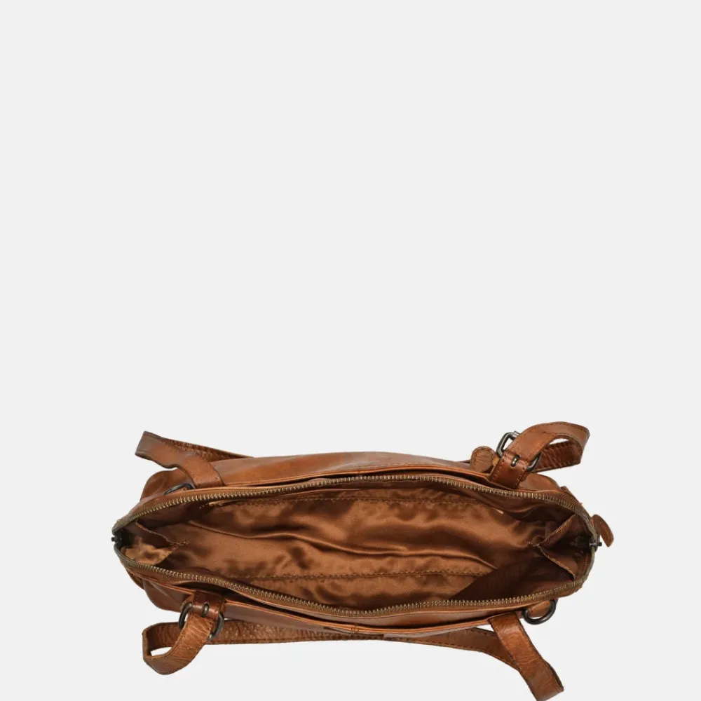 Schoudertassen^Bear Design schoudertas cognac