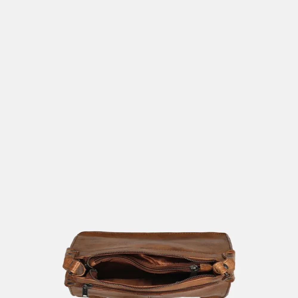 Schoudertassen^Bear Design schoudertas cognac
