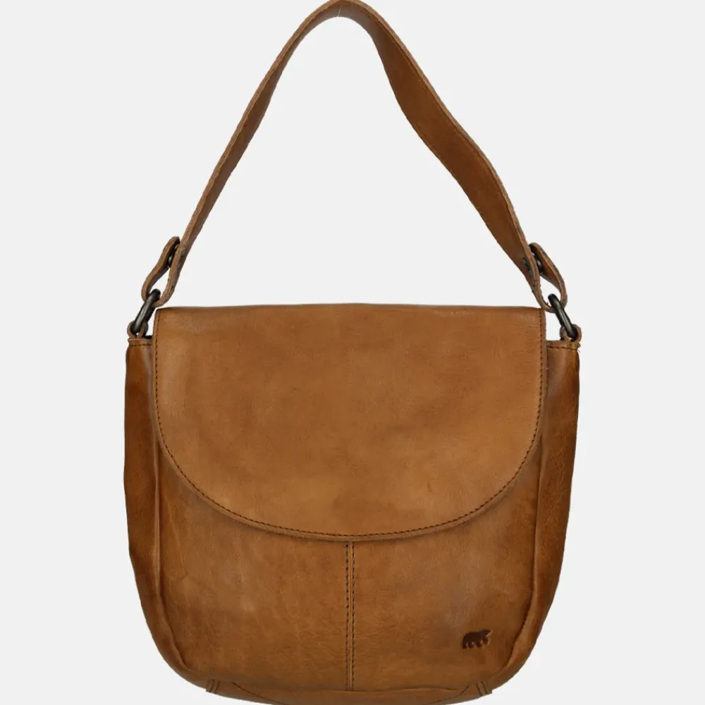 Schoudertassen^Bear Design schoudertas cognac