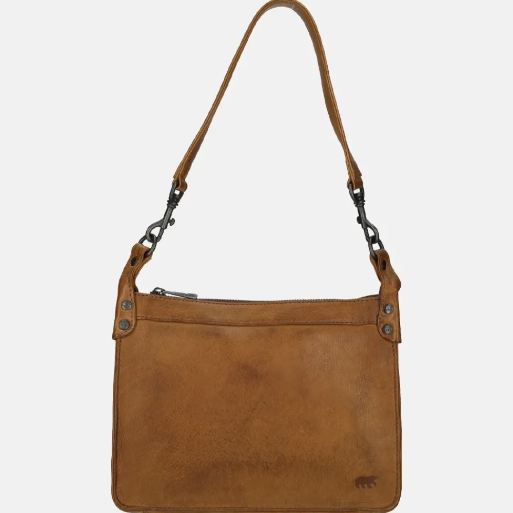 Schoudertassen^Bear Design schoudertas cognac