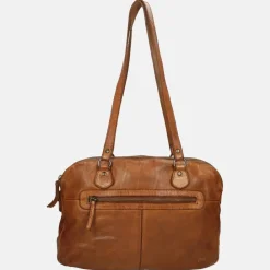 Schoudertassen^Bear Design schoudertas M cognac