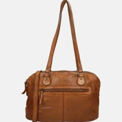 Schoudertassen^Bear Design schoudertas M cognac