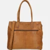 Dames Laptoptassen^Bear Design shopper 15 inch cognac
