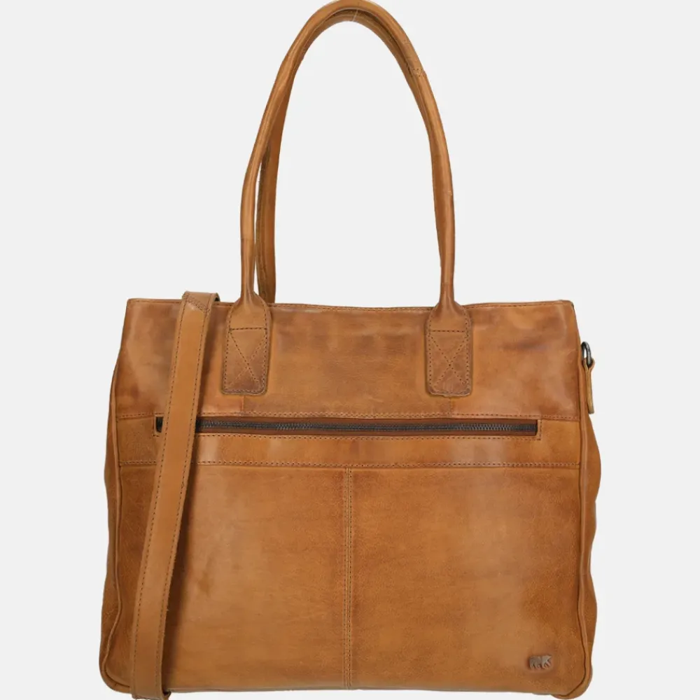 Dames Laptoptassen^Bear Design shopper 15 inch cognac