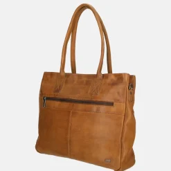 Dames Laptoptassen^Bear Design shopper 15 inch cognac