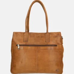 Dames Laptoptassen^Bear Design shopper 15 inch cognac