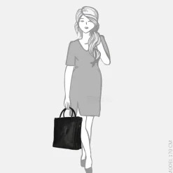 Dames Laptoptassen^Bear Design shopper black