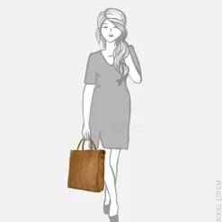 Dames Laptoptassen^Bear Design shopper taupe