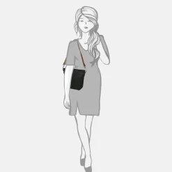 Crossbody Tassen^Berba Chamonix crossbody tas black