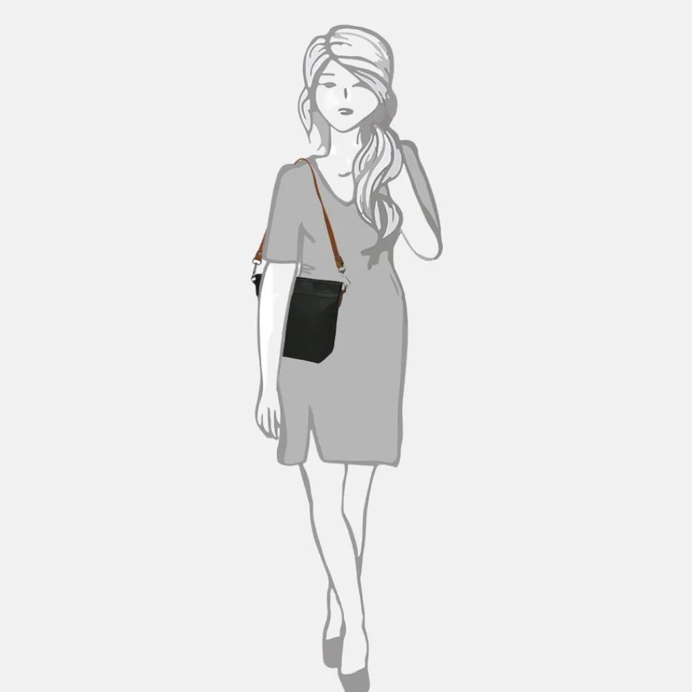 Crossbody Tassen^Berba Chamonix crossbody tas black