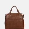 Handtassen^Berba Laguna handtas M croco cognac