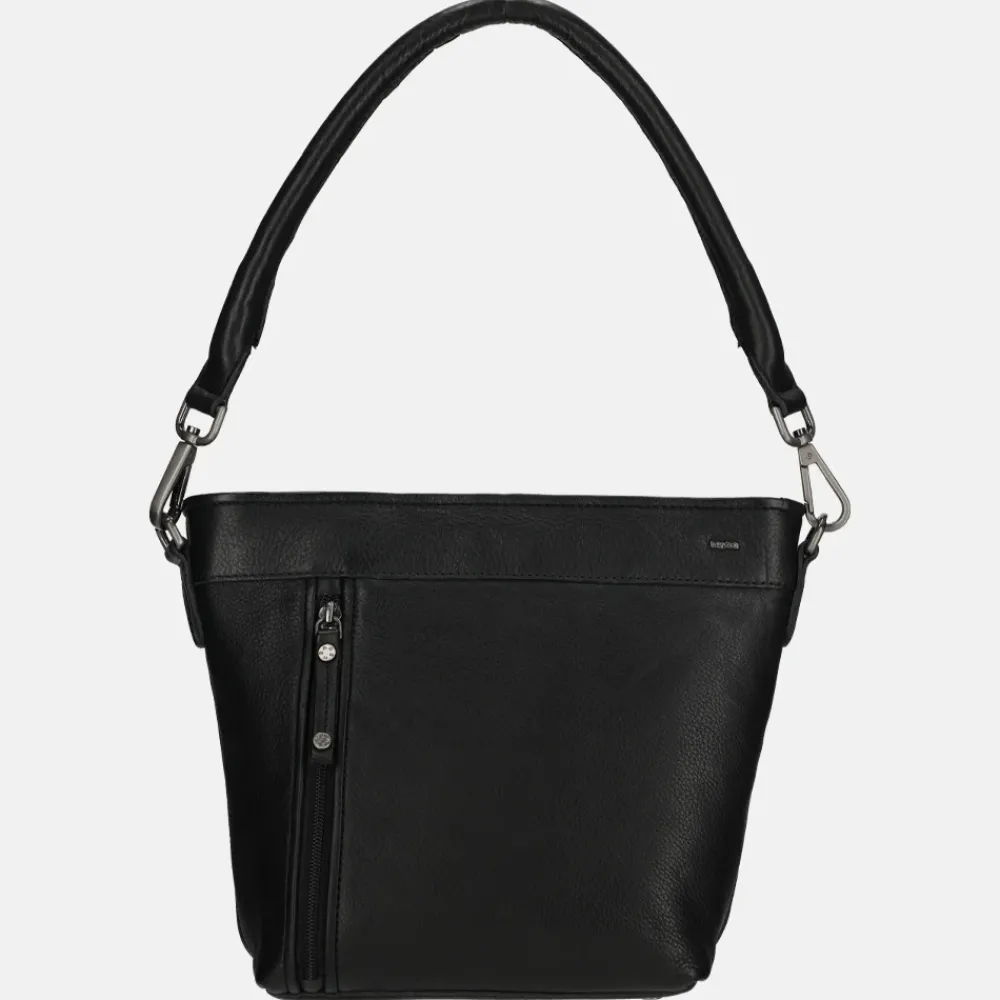 Schoudertassen^Berba Lucca schoudertas black