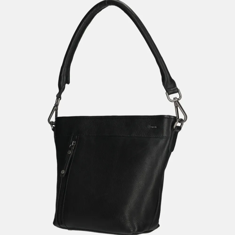 Schoudertassen^Berba Lucca schoudertas black