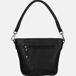 Schoudertassen^Berba Lucca schoudertas black