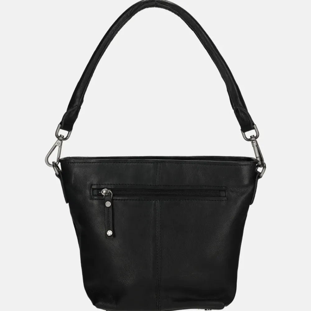Schoudertassen^Berba Lucca schoudertas black