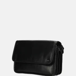 Crossbody Tassen^Berba Soft overslag crossbody tas M zwart