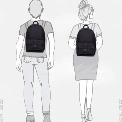 Vrijetijd Rugzakken | School Rugzakken^Bold Banana Zipp top rugzak big black