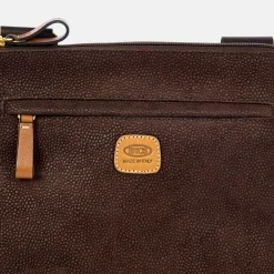 Schoudertassen^Bric's Life Emma schoudertas brown tabac