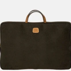 Heren Laptoptassen | Dames Laptoptassen^Bric's Life PC Holder laptoptas 17 inch oliva