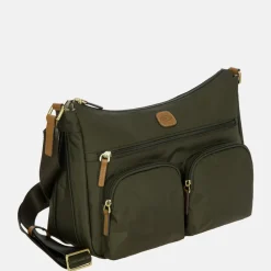 Schoudertassen^Bric's schoudertas olive