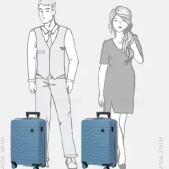Handbagage Koffers^Bric's Ulisse Expandable handbagage koffer 55 cm grey blue