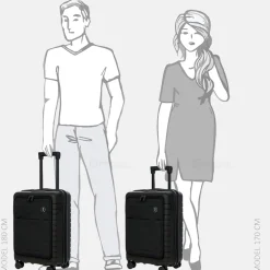 Handbagage Koffers^Bric's Ulisse Expandable handbagage koffer 55 cm nero