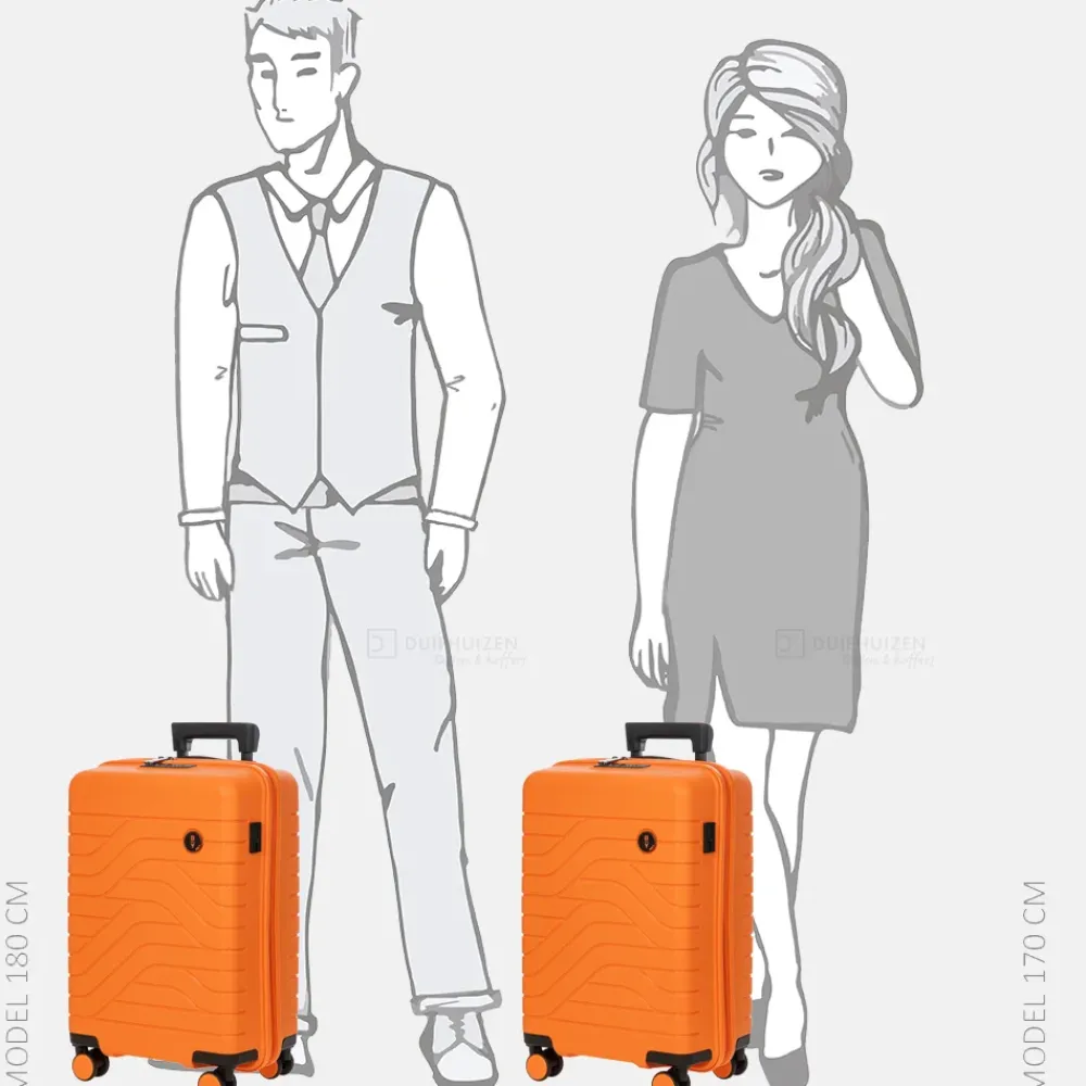 Handbagage Koffers^Bric's Ulisse Expandable handbagage koffer 55 cm orange