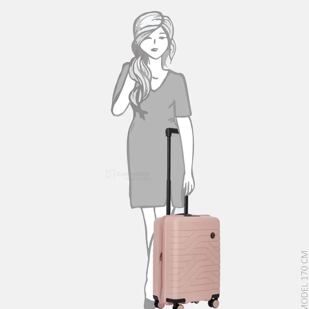 Handbagage Koffers^Bric's Ulisse Expandable handbagage koffer 55 cm pearl pink