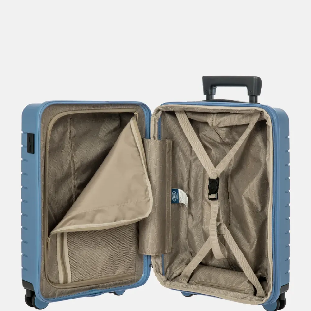 Handbagage Koffers^Bric's Ulisse Expandable handbagage koffer 55 cm grey blue
