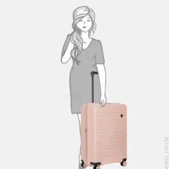 Reiskoffers^Bric's Brics Ulisse Expandable koffer 71 cm pearl pink