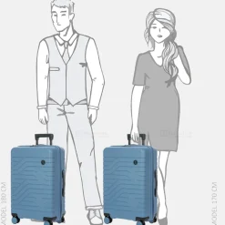 Reiskoffers^Bric's Ulisse Expandable reiskoffer 65 cm grey blue