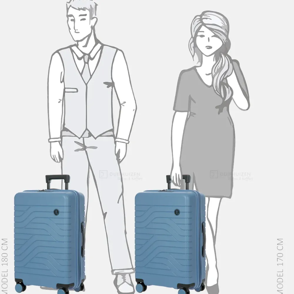 Reiskoffers^Bric's Ulisse Expandable reiskoffer 65 cm grey blue