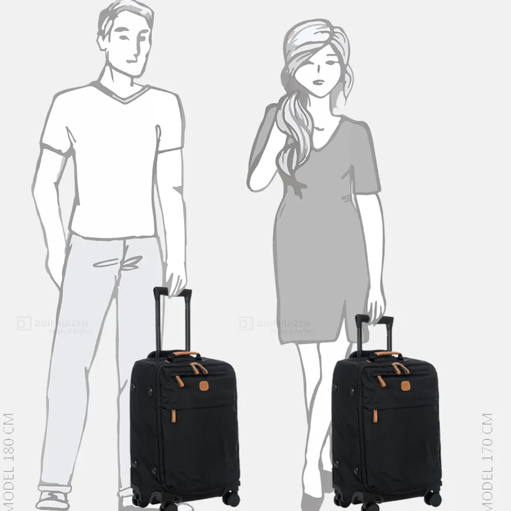 Handbagage Koffers^Bric's X-Travel handbagage koffer 55 cm nero