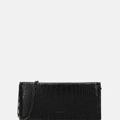 Clutches^Calvin Klein Glow chain clutch black